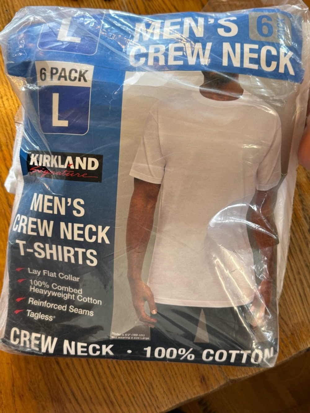Kirkland Signature Men's Short Sleeve Crew Neck T-Shirt - White - Picture 2 of 4